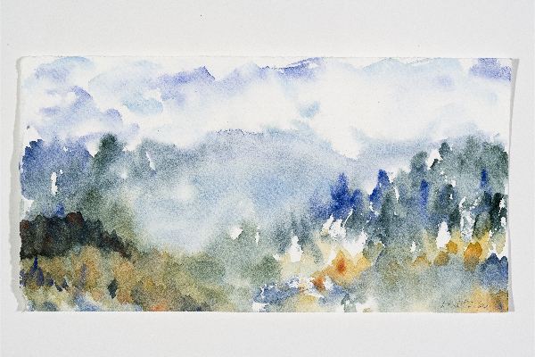 Making Space VII, aquarelle sur papier Fabriano Artistico, 10x6p.